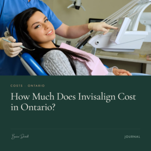 Dental hygienist working with smiling patient in dental chair - Invisalign cost guide for Ontario, Barton Dental
