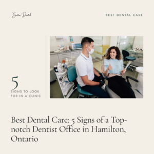 Dentist and happy patient giving thumbs up with hand mirror - 5 signs of a top-notch dentist office in Hamilton, Barton Dental